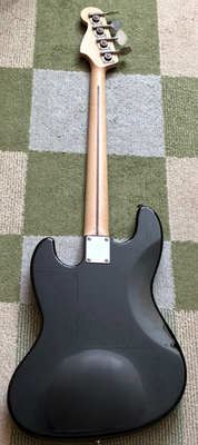 Fender Japan AJB Aerodyne Jazz Bass Black Electric Bass Guitar