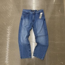 NWT Southpole Jeans Mens 38x32 Blue Baggy Wide Leg Y2K Grunge Skater Mallgoth