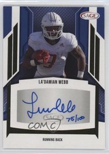 2024 SAGE HIT Low Series Auto Gold 75/100 La'Damian Webb #A-LW Auto 0nr3