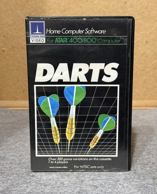 Vintage Darts Atari 400 800 Cassette Game Thorn EMI  Video (Tape and Box Only)