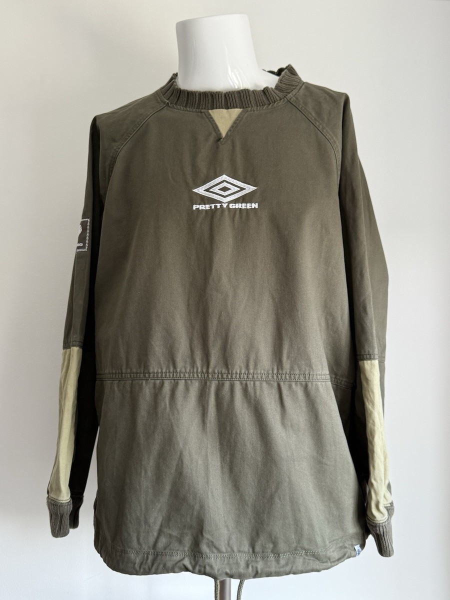 Pretty Green X Umbro Khaki Green Jumper Sweatshirt Oasis