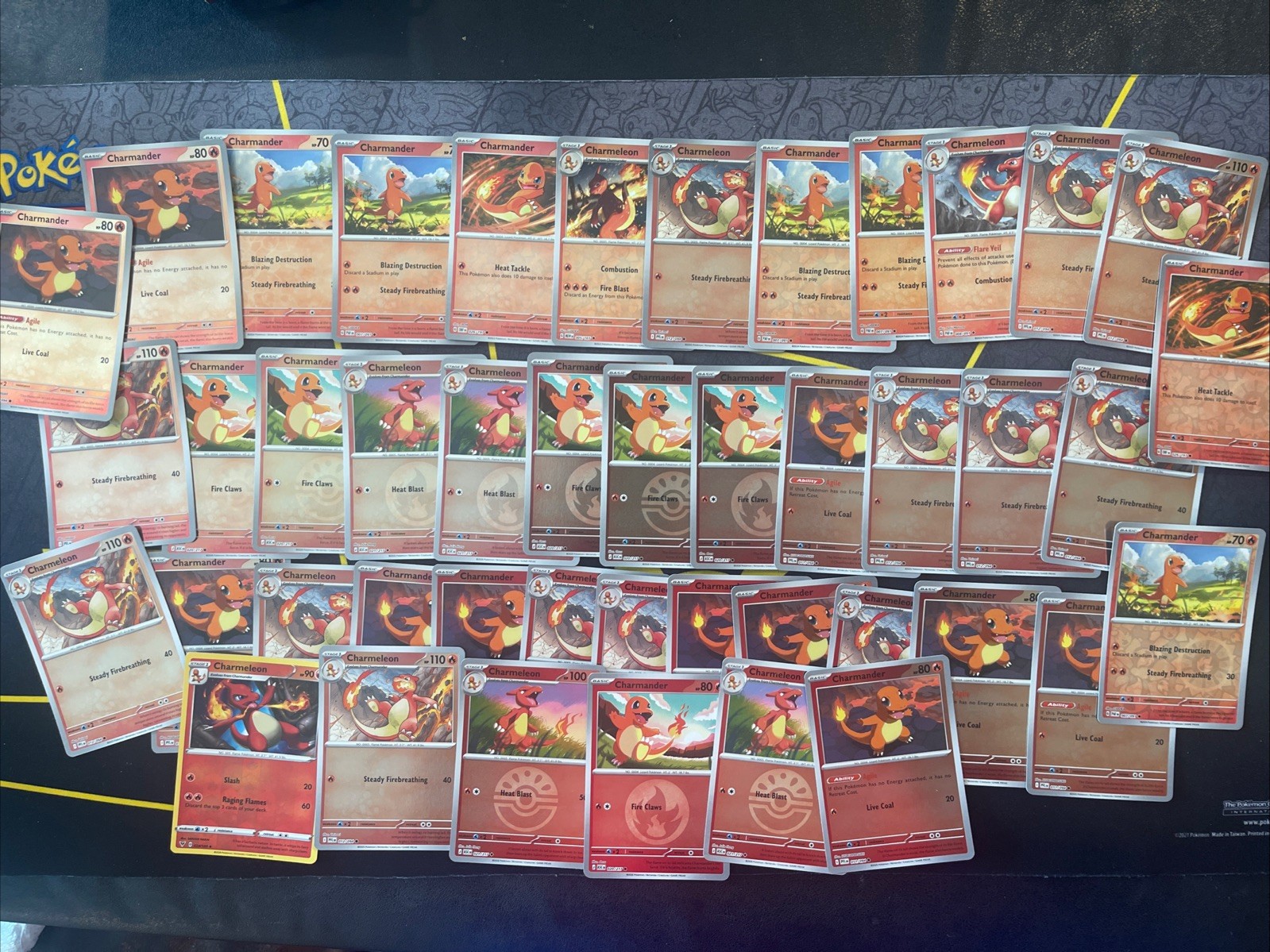 Charmander Charmeleon Pokemon Card Lot 44x Reverse Holos Various Sets