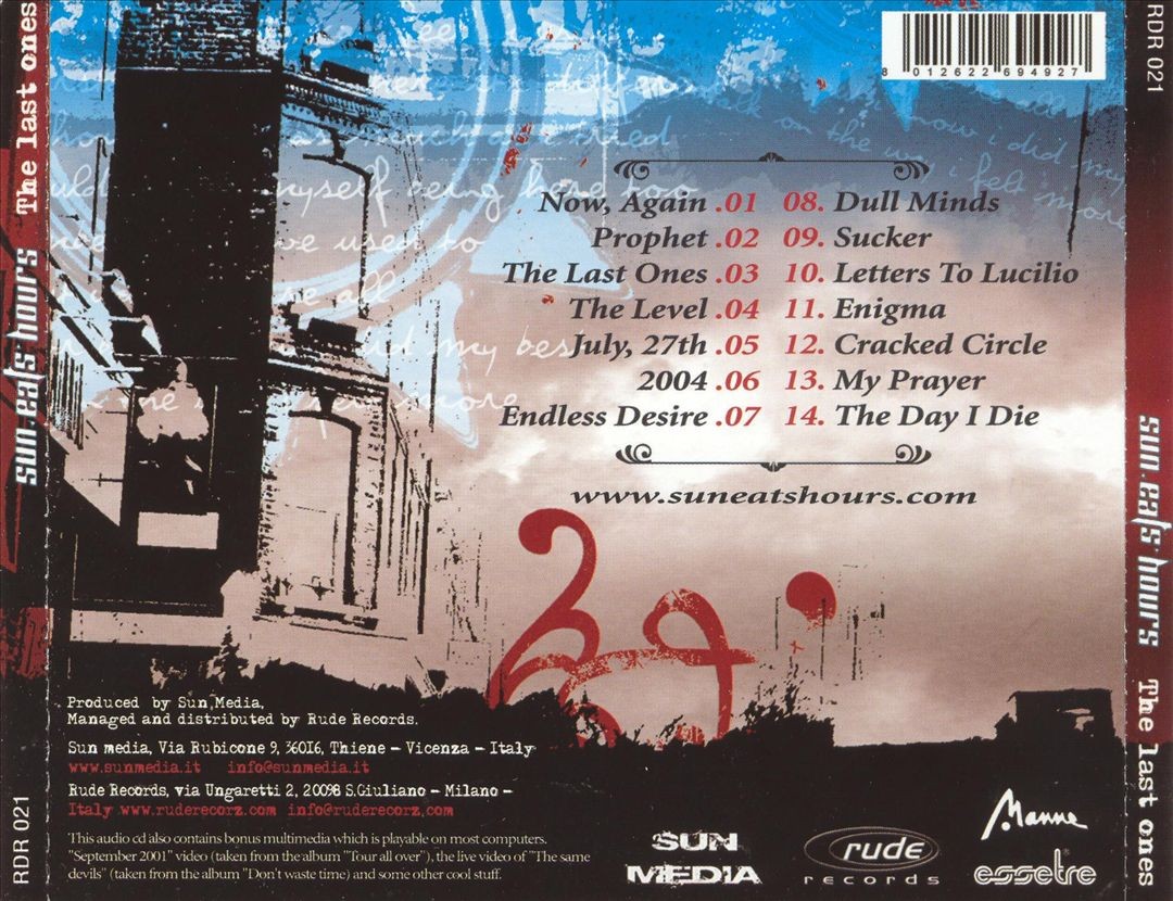 THE SUN EATS HOURS LAST ONES NEW CD 8012622694927| eBay