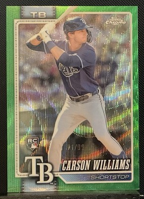 2026 Topps Chrome - CARSON WILLIAMS - RC Green Wave /99 Refractor