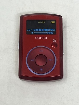 SanDisk Sansa Clip 2GB Digital Media MP3 Player Red USED