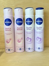 2-Nivea Pearl  Beauty  2-Double Effect Womens Antiperspirant Deodorant Spray
