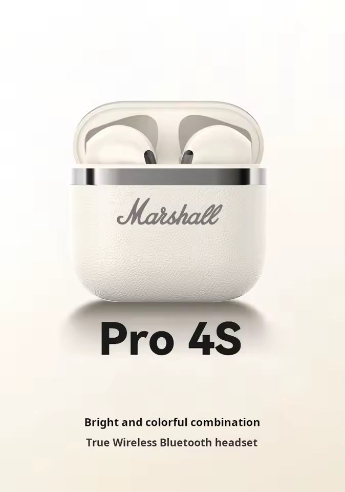 Écouteurs Marshall sans fil Bluetooth noirs avec boîtier de charge