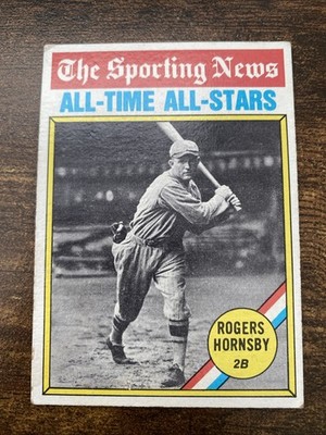 1976 Topps - The Sporting News AllTime All-Stars Rogers Hornsby #342