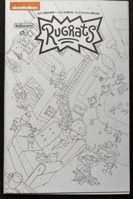 Rugrats #1 Kaboom 2017 Jorge Monlongo Colouring Book Cover D NM