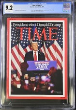 TIME Donald Trump Cover Nov 25 2024 CGC 9.2 #4572240002