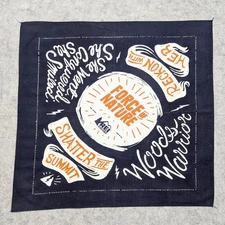 REI Co-Op Bandana Handkerchief Dark Blue 21" Force of Nature Shatter Summit USA