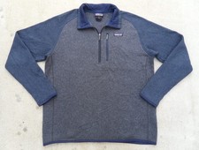 Patagonia Better Sweater Full Zip Fleece Jacket Men's Sz L Smolder Blue