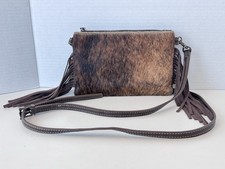 Montana West Hair-On Cowhide Fringe Tassel Crossbody Bag Western Cowgirl Boho