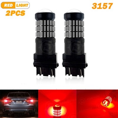 2*LED Brake Stop Tail Light Bulbs 3157 3057 Red for Chevy Silverado 1500 99-2013