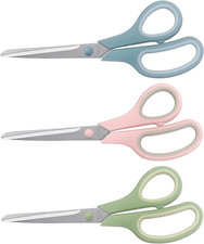 Scissors 8.5 Inch Scissors All Purpose Bulk Set of 3, Scissors for Office Home S