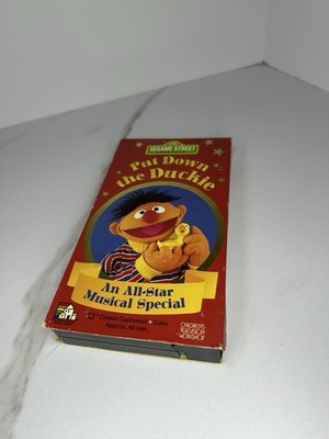 Sesame Street Put Down The Duckie An All Star Musical Special VHS 1994 Ernie