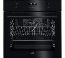 Image of AEG BPK556260B Single Oven ElectricSteambake Pyrolytic Black Ex Display HW182319