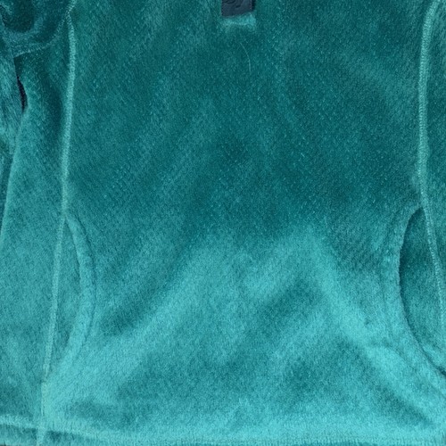 Patagonia Re Tool Girls M 10 Snap T Fleece Pullover Emerald Green Navy Trim - Picture 6 of 15