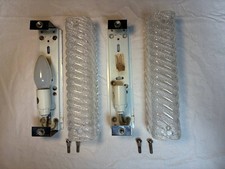 2 Vintage Wandlampen / Wandleuchten mit Struk...