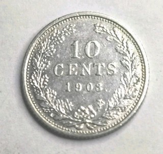Niederlande 10 Cents 1903 640 Silber 15 mm 1 4 Gramm