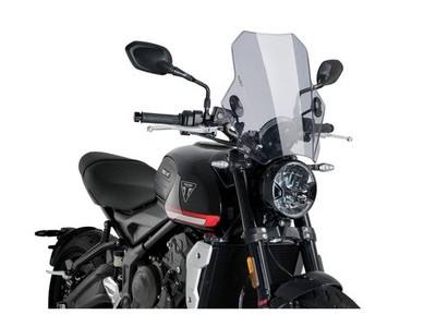 Puig Bat Scheibe Windschutzscheibe Light Smoke für Triumph Trident 660 (21-25)