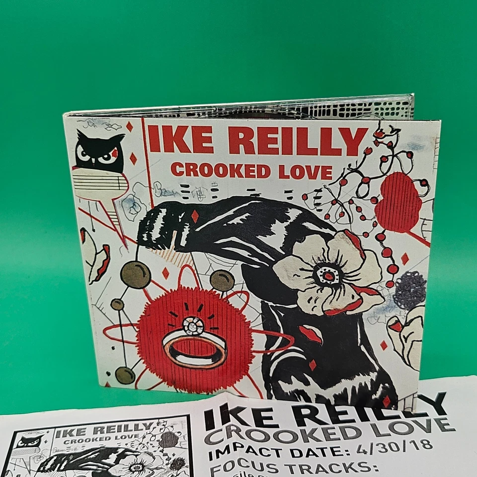 Ike Reilly Crooked Love Radio DJ Promo CD With Release Contact Letter RARE - Imagem 2 de 4