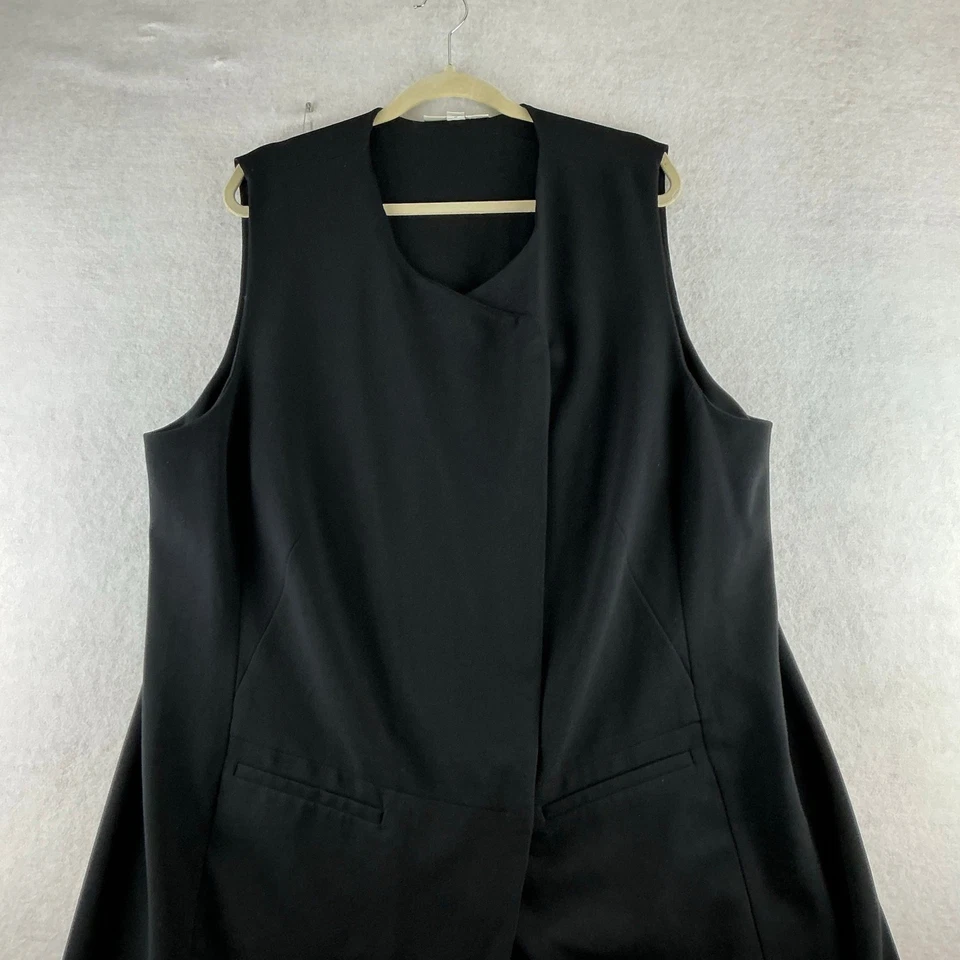 Chaleco Largo Sejour Mujer 20W Negro Cápsula Carrera Sin Mangas Oficina Profesional Foto 3 de 4