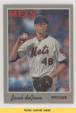 2019 Topps Heritage 1970 Cloth Stickers Jacob deGrom #11 READ 6ns