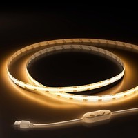 Oulara USB COB LED Streifen 5V Warmweiß 2700K,2M Dimmbare 640Leds COB LED Band