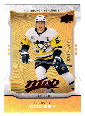 2024-25 UPPER DECK MVP 10TH ANNIVERSARY GOLD DIE-CUT #MR-3 SIDNEY CROSBY 237/250