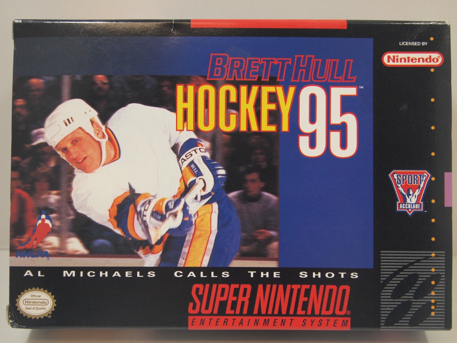 Brett Hull Hockey 95 (Super Nintendo | SNES) Authentic BOX ONLY