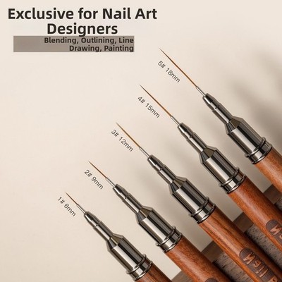 für profi Qualität Nagel Liner Pinsel Set mit Nadel Tube Tips für Detailarbeiten