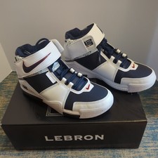 Nike Zoom LeBron 2 White/Midnight Navy Men's 8 - new in box 