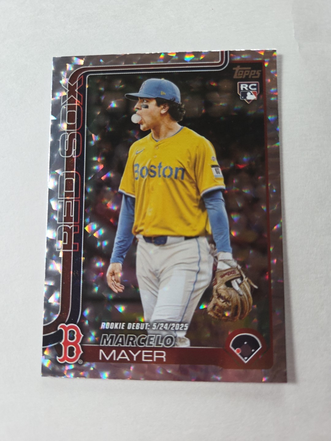 2025 Topps Update Series Rookie Debut Marcelo Mayer #US276 Diamante Foil (RC) G7