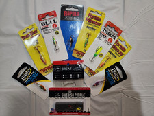 Ice Fishing / Jigging / Glow / Rattling Spoon - 10 Bait Lot