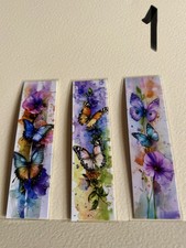 3 Double-sided Laminated Bookmarks—Wipe Clean & Durable & Random or Choose Set