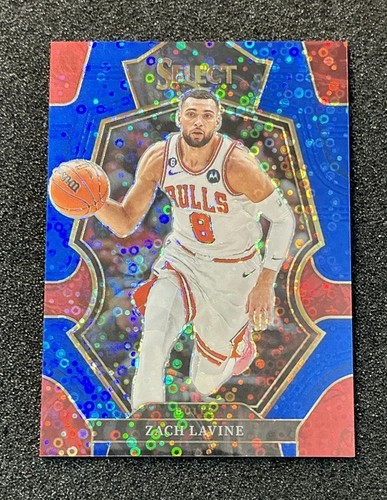 2022-23 Panini Select - Premier Level Zach LaVine #134 Blue Disco Prizm /25