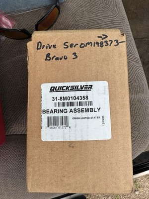 Mercruiser Quicksilver Bearing Set 31-8M0104358 For Bravo Outdrive.