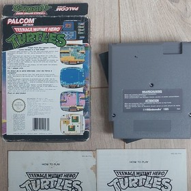 PALCOM Teenage Mutant Hero Turtles Nintendo NES PAL avec bo&icirc;te + manuels inclus