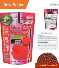 Blood Red Parrot Fish Food Medium Pellet 11.7 oz Color Enhancing Nutrients