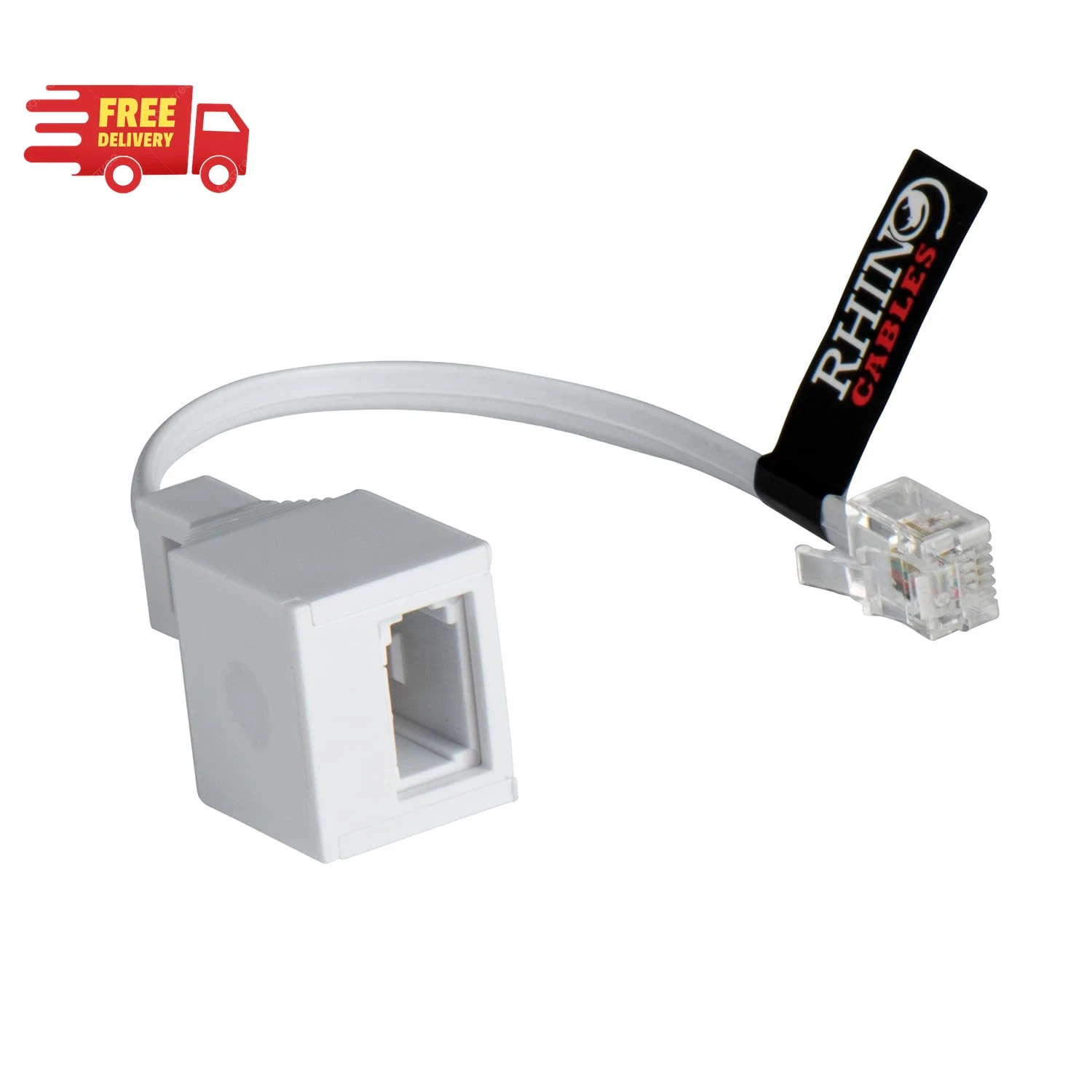 RJ11 to BT Socket Adapter - Phone to Ethernet - Universal Compatibility for Phon