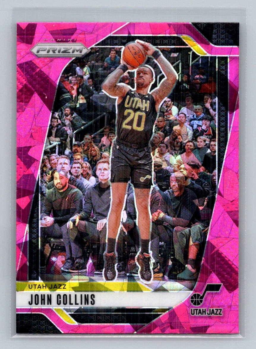 2024-25 Panini Prizm #220 John Collins Prizms Pink Ice