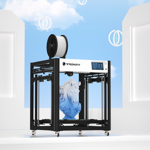 Tronxy VEHO 600 Pro V3 Klipper Hight Speed 3D Printer Huge Volume 600*600*600MM