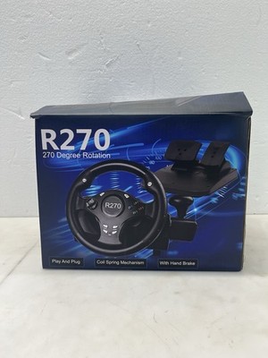 DOYO 7-in-1 R270 270 Degree Gaming Racing Steering Wheel w/ Pedals USED Pc Xbox