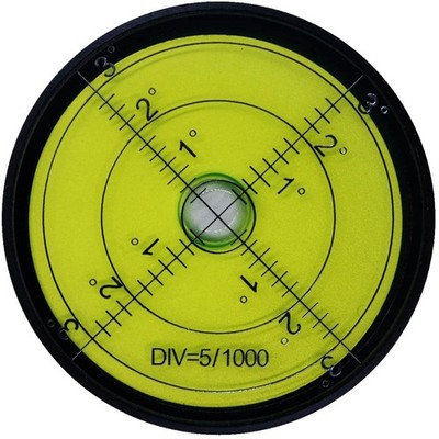 Precision Aluminium Circle Leveler Tool 2.4'' - Black/Green