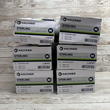 Halyard Sterling Nitrile Exam Gloves PF 6 DENTED BOXES Size: MEDIUM Exp: 10/29