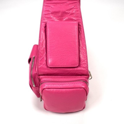 NWT $1,990 Balenciaga Superbusy XS Sling Bag Bright Pink Super