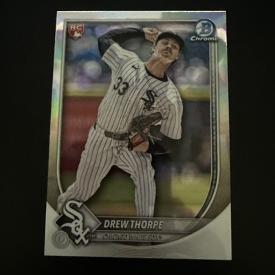 2025 Bowman Chrome Drew Thorpe Red Rookie RC Logo Refractor Redemption SP #8.