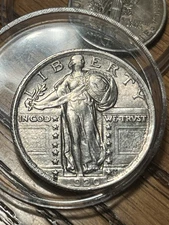 1920 Standing Liberty Quarter Nice High AU About Uncirculated