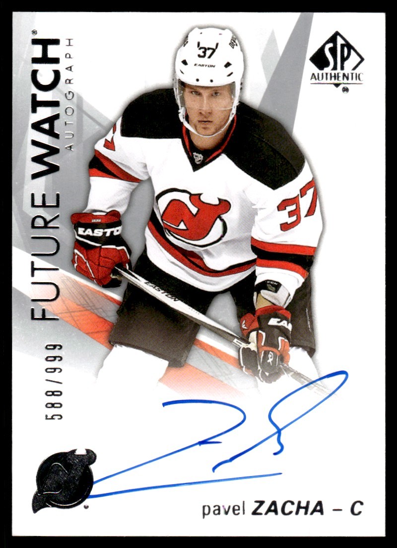 2016-17 SP Authentic Future Watch Autograph Rookie Pavel Zacha Rookie Auto /999